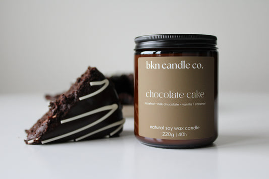 chocolate cake candle.